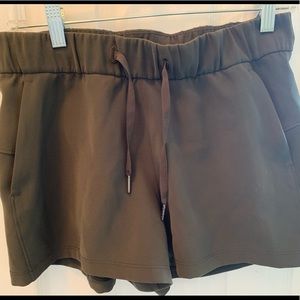 Lululemon shorts; army green; size 6